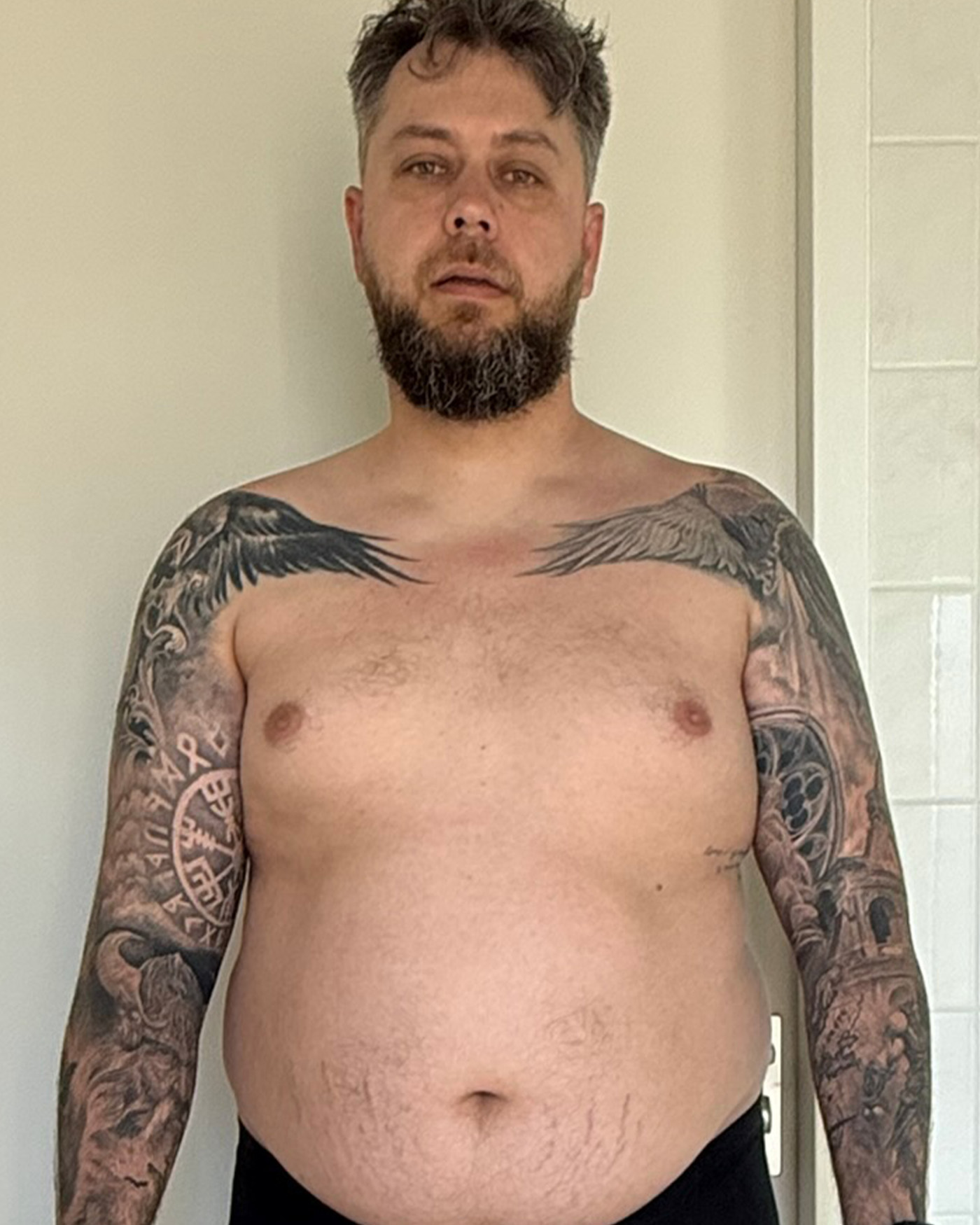 Obyn Creed earlier in his personal transformation